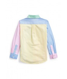 Polo Ralph Lauren Blue/Green/Pink/Multi L/S With Pocket Shirt